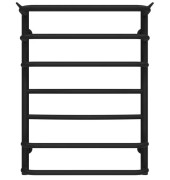 Полотенцесушитель водяной Deffi Юность П7 500х700 нижнее подключение черный C.YU.70.50.7.B.A