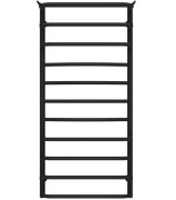 Полотенцесушитель водяной Deffi Юность П11 500х1100 боковое правое подключение черный C.YU.110.50.11.B.C