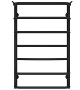 Полотенцесушитель водяной Deffi Юность П7 500х800 нижнее подключение черный C.YU.80.50.7.B.A