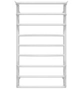 Полотенцесушитель водяной Deffi Юность П9 500х900 боковое левое подключение белый C.YU.90.50.9.W.B