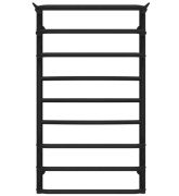 Полотенцесушитель водяной Deffi Юность П9 500х900 боковое правое подключение черный C.YU.90.50.9.B.C