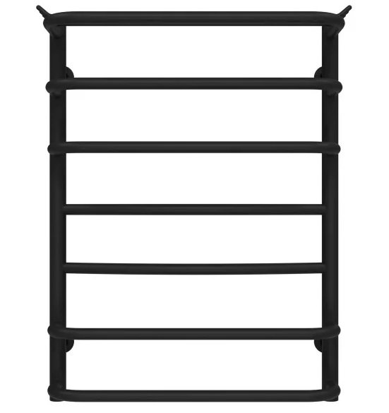 Полотенцесушитель водяной Deffi Юность П7 500х700 нижнее подключение черный C.YU.70.50.7.B.A