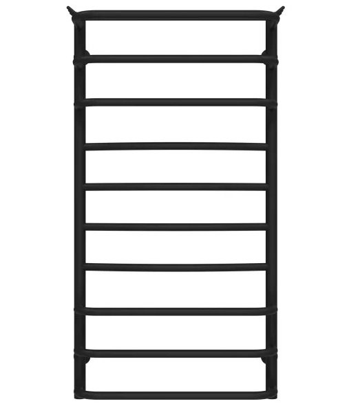 Полотенцесушитель водяной Deffi Юность П10 500х1000 нижнее подключение черный C.YU.100.50.10.B.A
