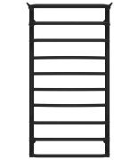 Полотенцесушитель водяной Deffi Юность П10 500х1000 нижнее подключение черный C.YU.100.50.10.B.A