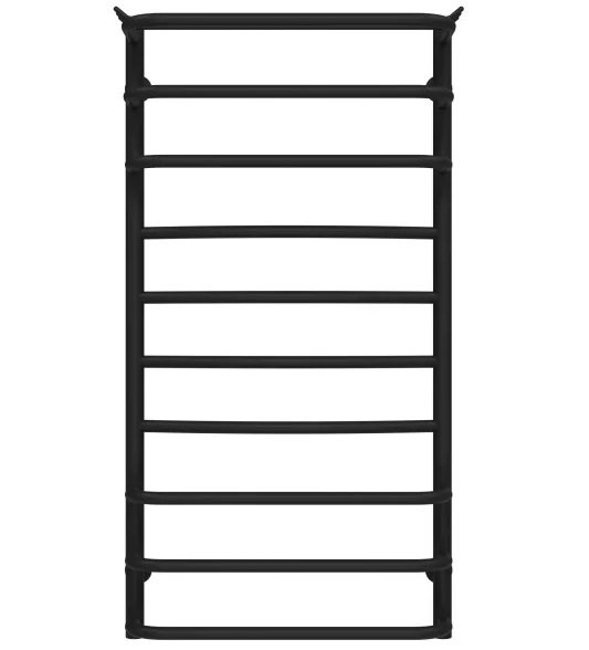 Сушка для рушників водяна Deffi Юність П10 500х1000 бічне ліве підключення чорний C.YU.100.50.10.B.B