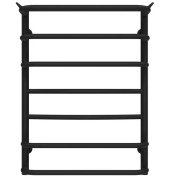 Полотенцесушитель водяной Deffi Юность П7 500х700 нижнее подключение черный C.YU.70.50.7.B.A