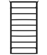 Полотенцесушитель водяной Deffi Юность П10 500х1000 боковое правое подключение черный C.YU.100.50.10.B.C