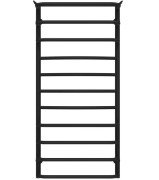 Полотенцесушитель водяной Deffi Юность П11 500х1100 боковое правое подключение черный C.YU.110.50.11.B.C