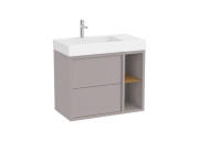 Тумба с раковиной Roca Tura Unik 43х80 МДФ благородный серый A852028559