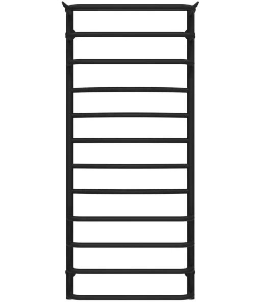 Полотенцесушитель водяной Deffi Юность П12 500х1200 нижнее подключение черный C.YU.120.50.12.B.A