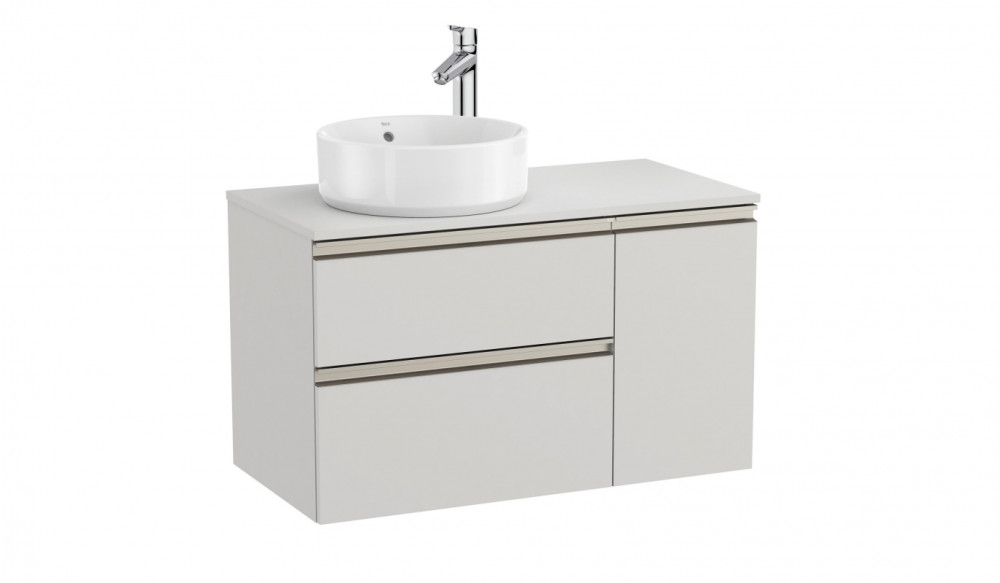 Тумба под раковину Roca GAP-N 90x46 см ДСП серый матовый A851503447