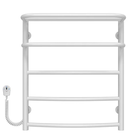 Электрический полотенцесушитель Deffi Отель П5 400х600 левое подключение белый C.OD.60.40.5.E.W.L.5