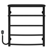 Электрический полотенцесушитель Deffi Отель П5 400х600 левое подключение черный C.OD.60.40.5.E.B.L.5
