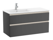 Тумба с раковиной Roca Gap-N 100х46 см ДСП антрацит глянец A851481153
