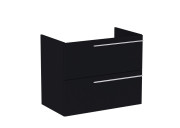 Тумба под раковину Roca Ella 78,5x44,6 см ДСП черный матовый A857770532