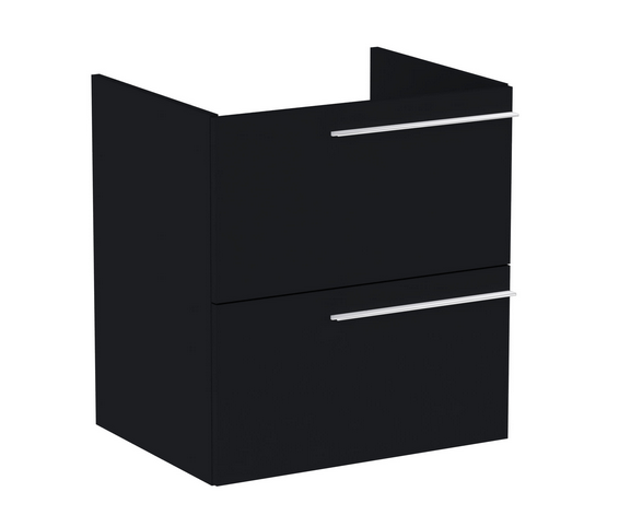 Тумба под раковину Roca Ella 58,5x44,6 см ДСП черный матовый A857769532