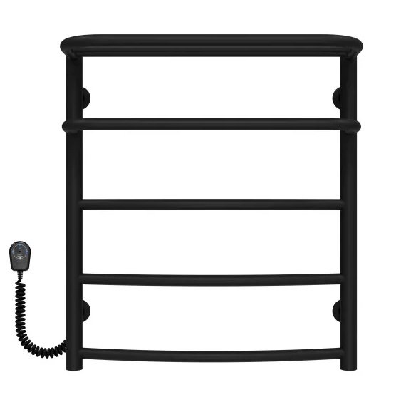 Електрична сушарка для рушників Deffi Готель П5 400х600 ліве підключення чорний C.OD.60.40.5.E.B.L.5