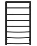 Полотенцесушитель водяной Deffi Отель П8 500х900 нижнее подключение черный C.OD.90.50.8.B.A
