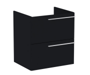Тумба под раковину Roca Ella 58,5x44,6 см ДСП черный матовый A857769532