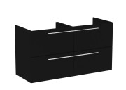 Тумба под раковину Roca Ella 118,5x44,6 см ДСП черный матовый A857772532