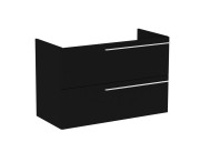 Тумба под раковину Roca Ella 98,5x44,6 см ДСП черный матовый A857771532