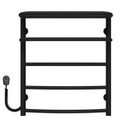 Электрический полотенцесушитель Deffi Отель П5 500х600 левое подключение черный C.OD.60.50.5.E.B.L.5