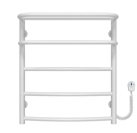 Электрический полотенцесушитель Deffi Отель П5 500х600 правое подключение белый C.OD.60.50.5.E.W.R.5