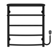 Электрический полотенцесушитель Deffi Отель П5 500х600 правое подключение черный C.OD.60.50.5.E.B.R.5