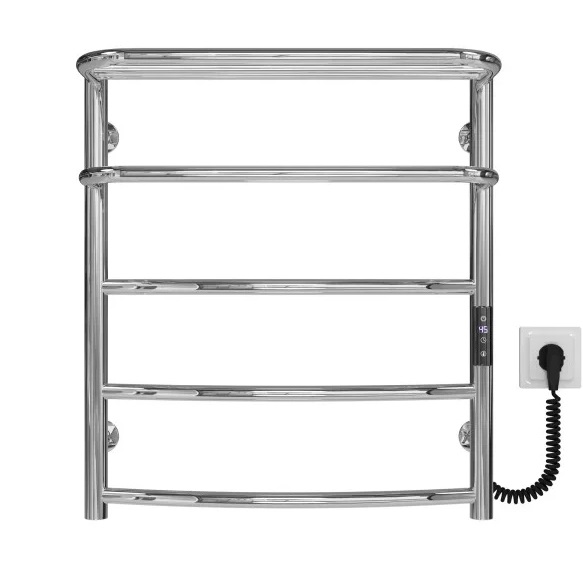 Электрический полотенцесушитель Deffi Отель П5 500х600 правое подключение JD03 хром C.OD.60.50.5.E.C.R.1