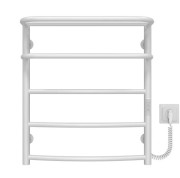 Электрический полотенцесушитель Deffi Отель П5 400х600 правое подключение WD03 белый C.OD.60.40.5.E.W.R.3