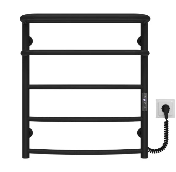 Електрична сушарка для рушників Deffi Готель П5 400х600 праве підключення JD03 чорний C.OD.60.40.5.E.B.R.1