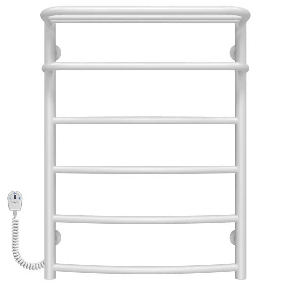 Электрический полотенцесушитель Deffi Отель П6 400х700 левое подключение белый C.OD.70.40.6.E.W.L.5