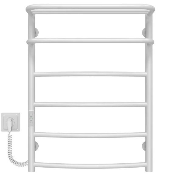 Электрический полотенцесушитель Deffi Отель П6 400х700 левое подключение WD03 белый C.OD.70.40.6.E.W.L.3