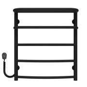 Електрична сушарка для рушників Deffi Готель П5 500х600 ліве підключення чорний C.OD.60.50.5.E.B.L.5