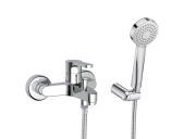 Змішувач для ванної кімнати Roca Arola одноважільний з душовим набором хром A5A0A6AC0K