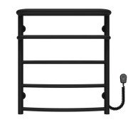 Електрична сушарка для рушників Deffi Готель П5 500х600 праве підключення чорний C.OD.60.50.5.E.B.R.5