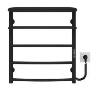 Электрический полотенцесушитель Deffi Отель П5 500х600 правое подключение JD03 черный C.OD.60.50.5.E.B.R.1