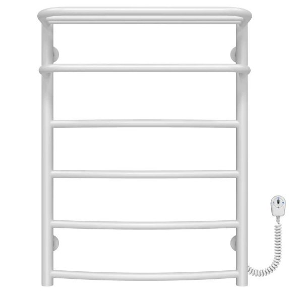 Электрический полотенцесушитель Deffi Отель П6 500х700 правое подключение белый C.OD.70.50.6.E.W.R.5