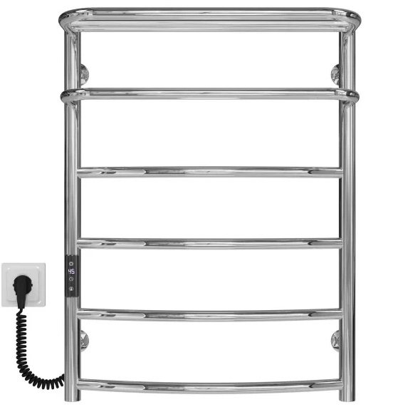 Электрический полотенцесушитель Deffi Отель П6 500х700 левое подключение JD03 хром C.OD.70.50.6.E.C.L.1