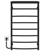 Электрический полотенцесушитель Deffi Отель П8 500х900 левое подключение JD03 черный C.OD.90.50.8.E.B.L.1