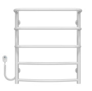 Электрический полотенцесушитель Deffi Каскад Дуга П5 400х600 левое подключение белый C.KD.60.40.5.E.W.L.5