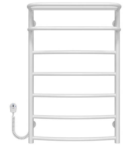 Электрический полотенцесушитель Deffi Отель П7 500х800 левое подключение белый C.OD.80.50.7.E.W.L.5