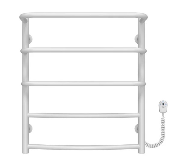 Электрический полотенцесушитель Deffi Каскад Дуга П5 400х600 правое подключение белый C.KD.60.40.5.E.W.R.5