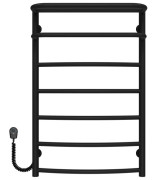 Электрический полотенцесушитель Deffi Отель П7 500х800 левое подключение черный C.OD.80.50.7.E.B.L.5