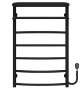 Електрична сушарка для рушників Deffi Готель П7 500х800 праве підключення чорний C.OD.80.50.7.E.B.R.5