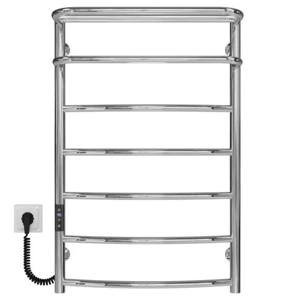 Электрический полотенцесушитель Deffi Отель П7 500х800 левое подключение JD03 хром C.OD.80.50.7.E.C.L.1