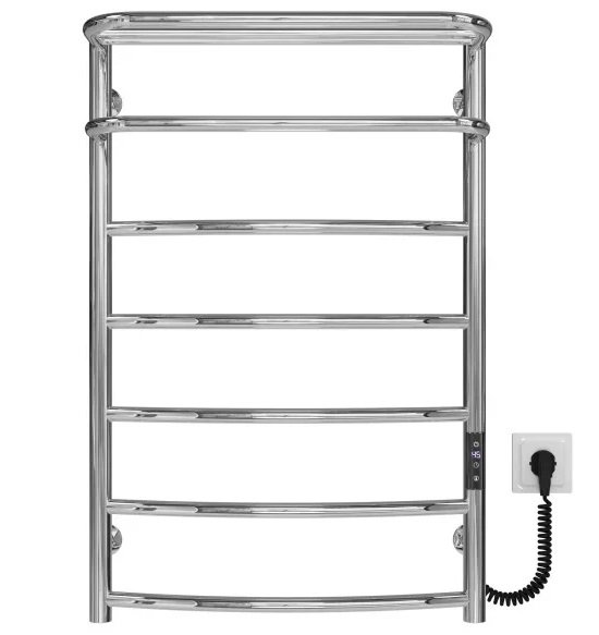 Электрический полотенцесушитель Deffi Отель П7 500х800 правое подключение JD03 хром C.OD.80.50.7.E.C.R.1