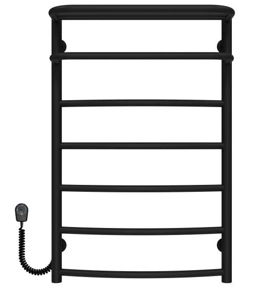 Електрична сушарка для рушників Deffi Готель П7 500х800 ліве підключення чорний C.OD.80.50.7.E.B.L.5