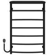Электрический полотенцесушитель Deffi Отель П7 500х800 левое подключение черный C.OD.80.50.7.E.B.L.5