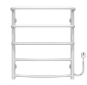 Электрический полотенцесушитель Deffi Каскад Дуга П5 500х600 правое подключение белый C.KD.60.50.5.E.W.R.5